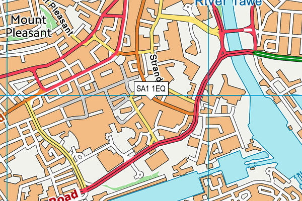 SA1 1EQ map - OS VectorMap District (Ordnance Survey)