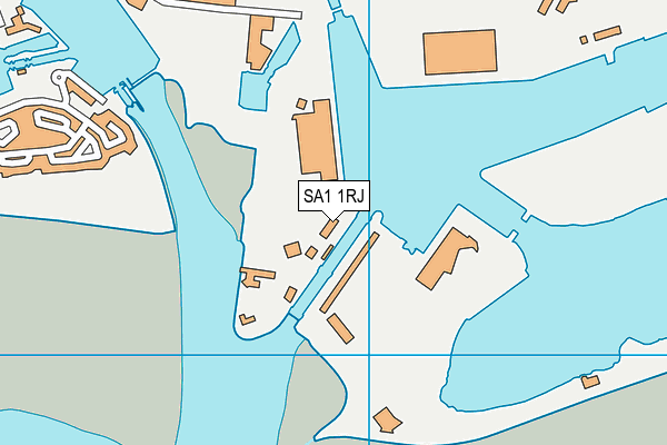 SA1 1RJ map - OS VectorMap District (Ordnance Survey)