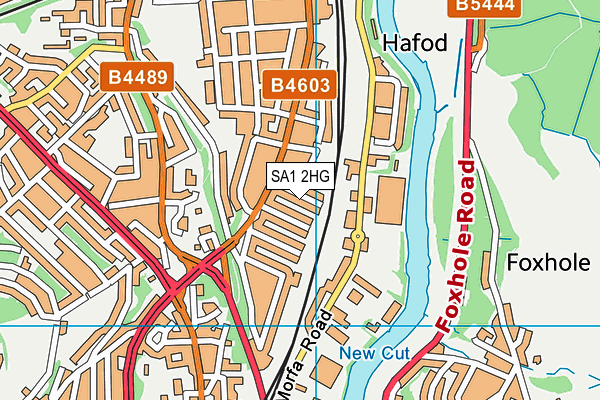 SA1 2HG map - OS VectorMap District (Ordnance Survey)