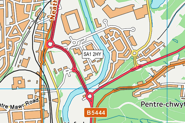 SA1 2HY map - OS VectorMap District (Ordnance Survey)