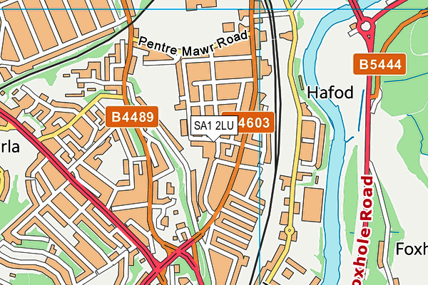 SA1 2LU map - OS VectorMap District (Ordnance Survey)