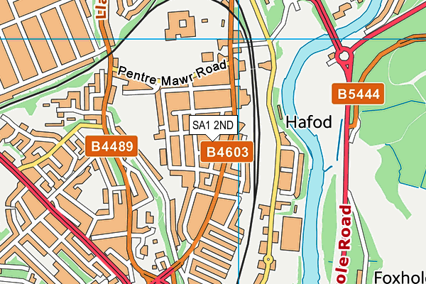 SA1 2ND map - OS VectorMap District (Ordnance Survey)