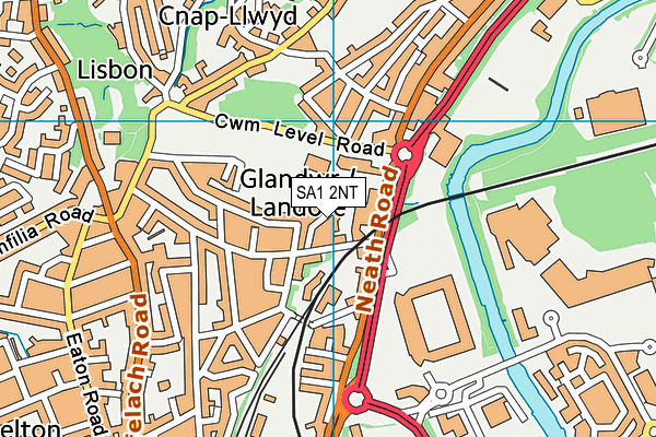 SA1 2NT map - OS VectorMap District (Ordnance Survey)