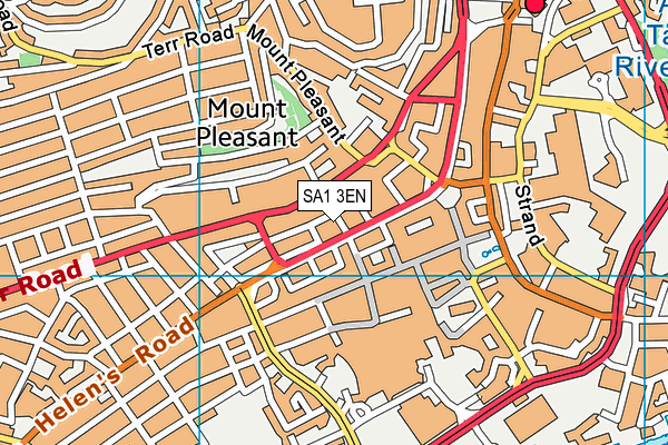 SA1 3EN map - OS VectorMap District (Ordnance Survey)