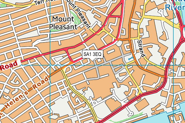 SA1 3EQ map - OS VectorMap District (Ordnance Survey)