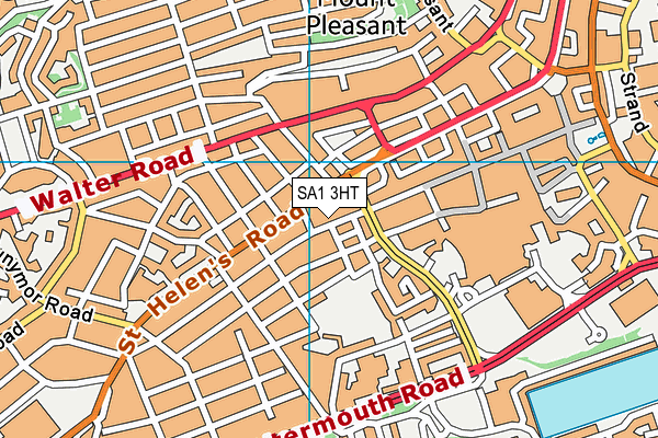 SA1 3HT map - OS VectorMap District (Ordnance Survey)