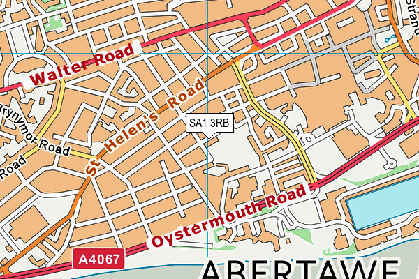 SA1 3RB map - OS VectorMap District (Ordnance Survey)