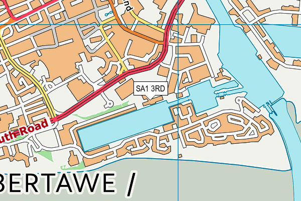 SA1 3RD map - OS VectorMap District (Ordnance Survey)