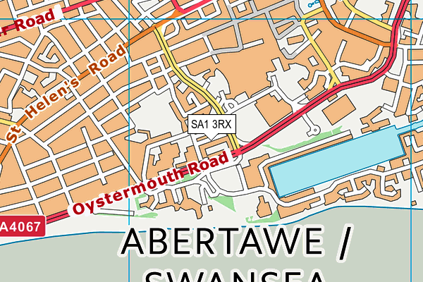 SA1 3RX map - OS VectorMap District (Ordnance Survey)