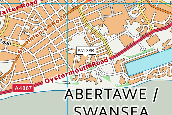 SA1 3SR map - OS VectorMap District (Ordnance Survey)