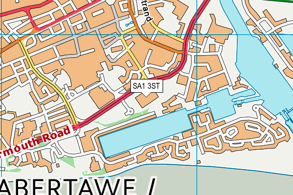 SA1 3ST map - OS VectorMap District (Ordnance Survey)