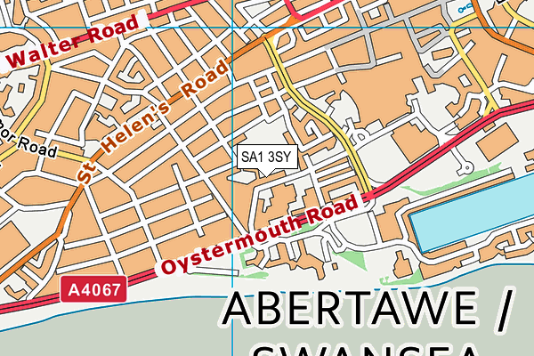 SA1 3SY map - OS VectorMap District (Ordnance Survey)