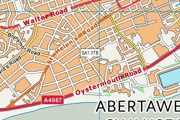 SA1 3TB map - OS VectorMap District (Ordnance Survey)