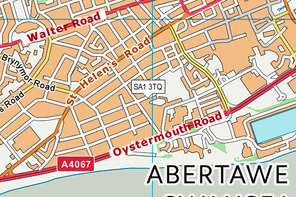 SA1 3TQ map - OS VectorMap District (Ordnance Survey)