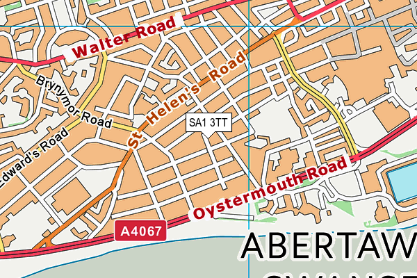 SA1 3TT map - OS VectorMap District (Ordnance Survey)