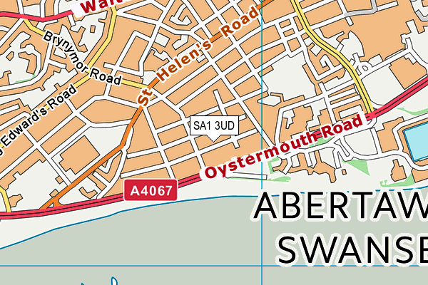 SA1 3UD map - OS VectorMap District (Ordnance Survey)