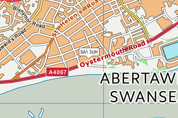 SA1 3UH map - OS VectorMap District (Ordnance Survey)