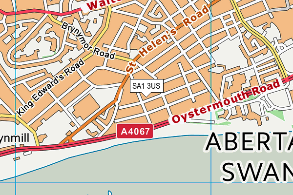 SA1 3US map - OS VectorMap District (Ordnance Survey)