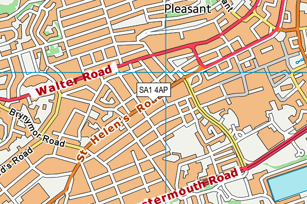SA1 4AP map - OS VectorMap District (Ordnance Survey)