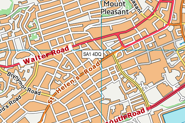 SA1 4DQ map - OS VectorMap District (Ordnance Survey)