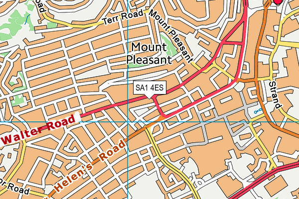 SA1 4ES map - OS VectorMap District (Ordnance Survey)
