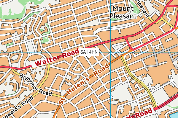 SA1 4HN map - OS VectorMap District (Ordnance Survey)