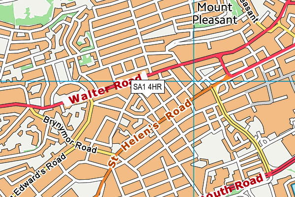 SA1 4HR map - OS VectorMap District (Ordnance Survey)