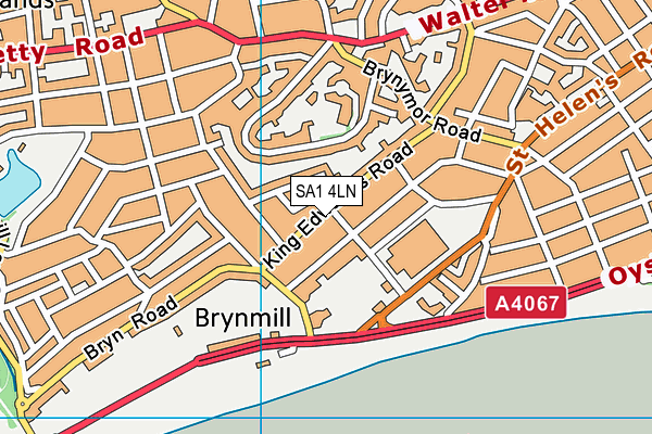 SA1 4LN map - OS VectorMap District (Ordnance Survey)