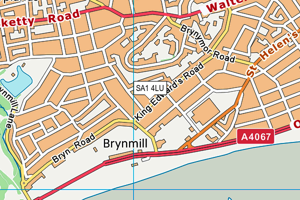 SA1 4LU map - OS VectorMap District (Ordnance Survey)