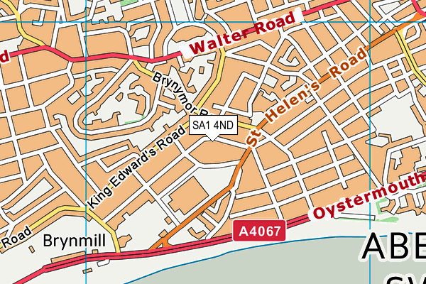 SA1 4ND map - OS VectorMap District (Ordnance Survey)