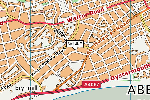 SA1 4NE map - OS VectorMap District (Ordnance Survey)