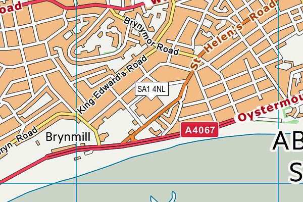 SA1 4NL map - OS VectorMap District (Ordnance Survey)