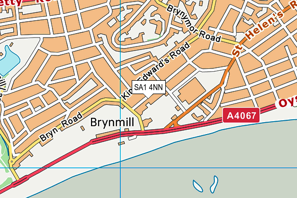 SA1 4NN map - OS VectorMap District (Ordnance Survey)