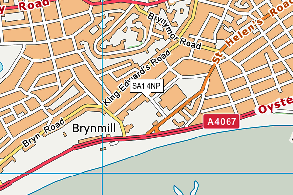 SA1 4NP map - OS VectorMap District (Ordnance Survey)