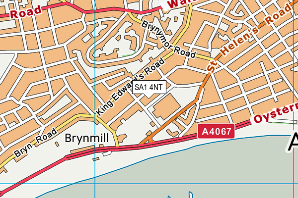 SA1 4NT map - OS VectorMap District (Ordnance Survey)