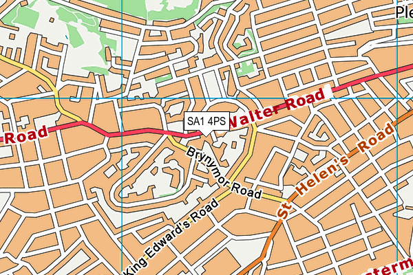 SA1 4PS map - OS VectorMap District (Ordnance Survey)