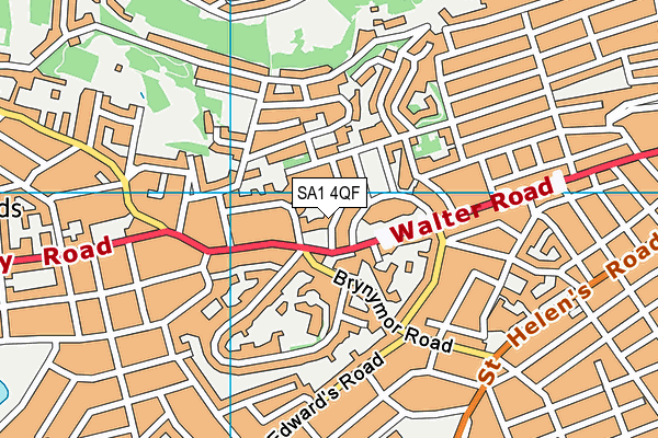 SA1 4QF map - OS VectorMap District (Ordnance Survey)