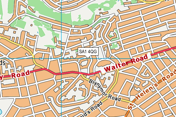 SA1 4QG map - OS VectorMap District (Ordnance Survey)