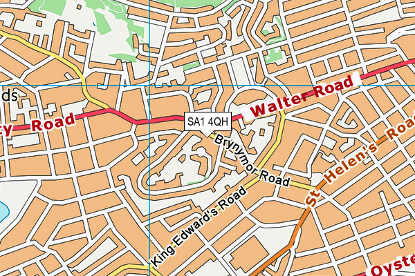 SA1 4QH map - OS VectorMap District (Ordnance Survey)