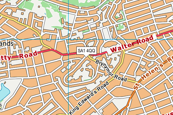 SA1 4QQ map - OS VectorMap District (Ordnance Survey)