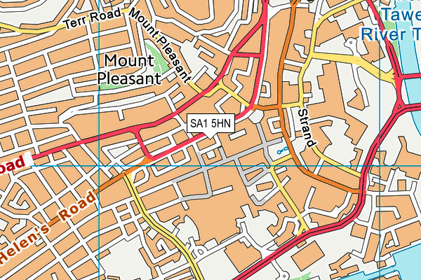 SA1 5HN map - OS VectorMap District (Ordnance Survey)