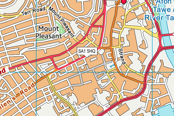 SA1 5HQ map - OS VectorMap District (Ordnance Survey)