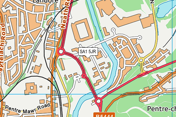 SA1 5JR map - OS VectorMap District (Ordnance Survey)