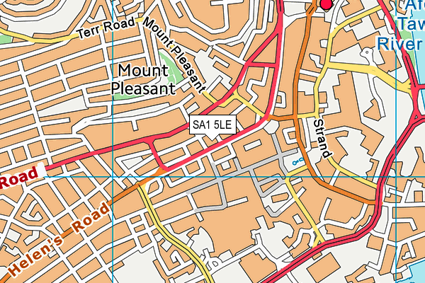 SA1 5LE map - OS VectorMap District (Ordnance Survey)