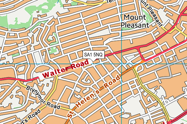 SA1 5NQ map - OS VectorMap District (Ordnance Survey)