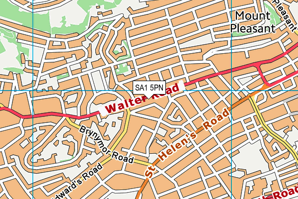 SA1 5PN map - OS VectorMap District (Ordnance Survey)