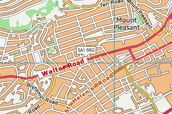 SA1 5RG map - OS VectorMap District (Ordnance Survey)