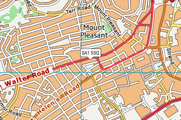 SA1 5SQ map - OS VectorMap District (Ordnance Survey)