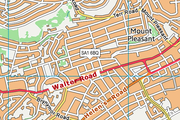 SA1 6BQ map - OS VectorMap District (Ordnance Survey)