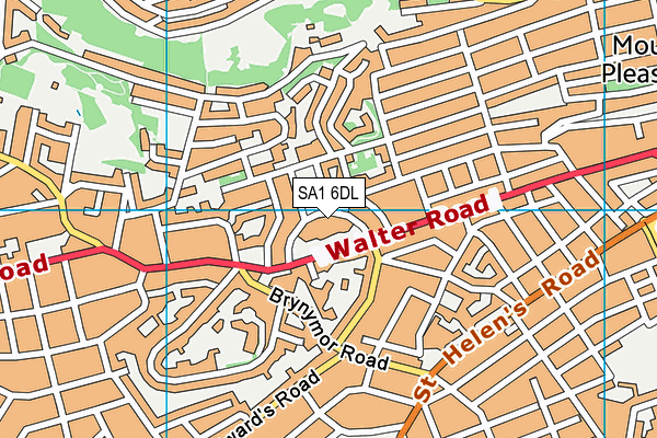 SA1 6DL map - OS VectorMap District (Ordnance Survey)